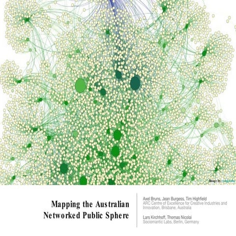 Mapping the Australian Networked Public Sphere