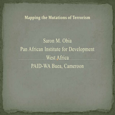 Mapping the mutations of terrorism