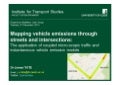 Mapping vehicle emissions through streets and intersections   application of couple microscopic traffic and instantaneous vehicle emission models