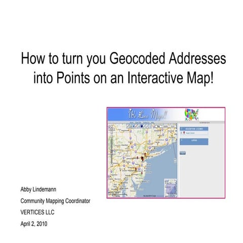 How to load geocoded points to Mappler