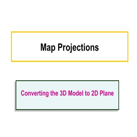 Map projections