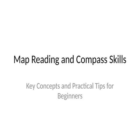 Map_Reading_Compass_Skills a topic in Science
