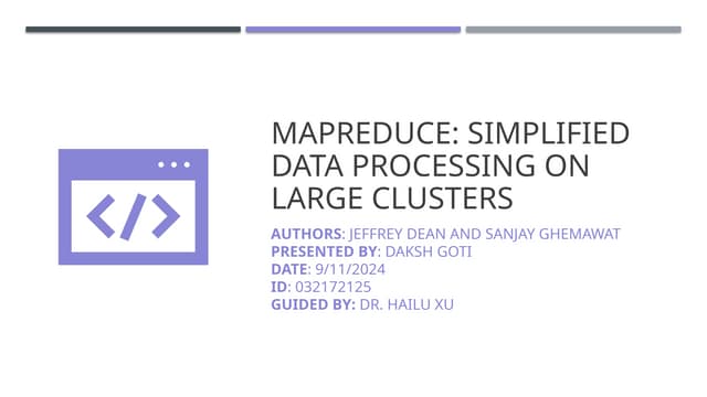 Mapreduce is for Hadoop Ecosystem in Data Science