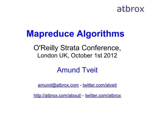 Mapreduce Algorithms