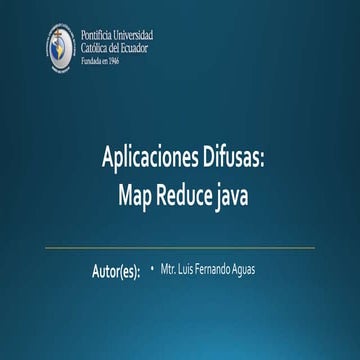 Aplicaciones Difusas Map Reduce con java