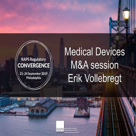 M&A and medical devices presentation