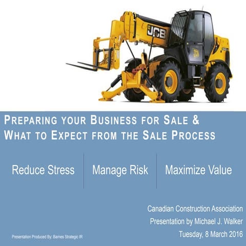 Preparing your Business for Sale & What to Expect from the Sale Process