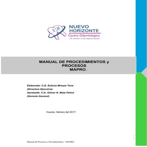 MAPRO - Manual de Procedimientos