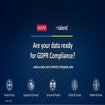 Are Your Data Ready for GDPR? (with MAPR and Talend)
