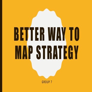 Map strategy better   C-D maps