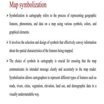 Comprehensive Guide to Map Symbolization in Cartography | PDF