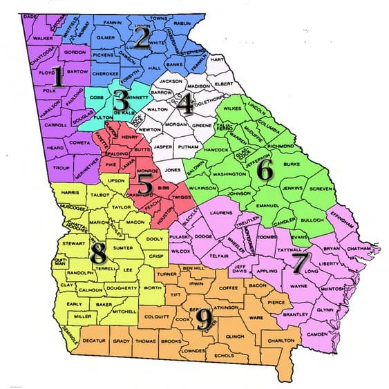 Map with district links | PDF