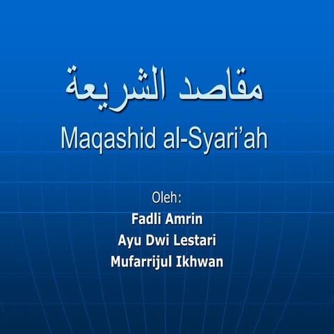 Maqashid al-Syariah