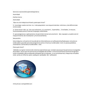 Maqinas virtuales carlos  molano 