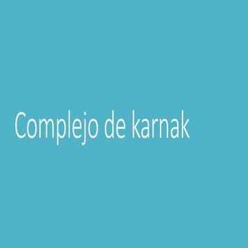 complejo de karnak