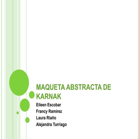 Maqueta abstracta de karnak