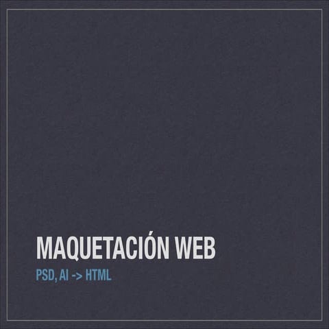 Maquetación web