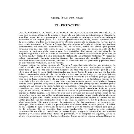 Maquiavelo el principe