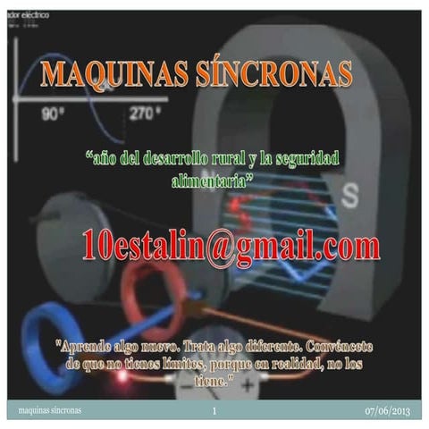 Maquinas sincronas