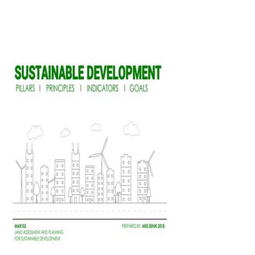 Sustainable Development: A Report for MAR103
