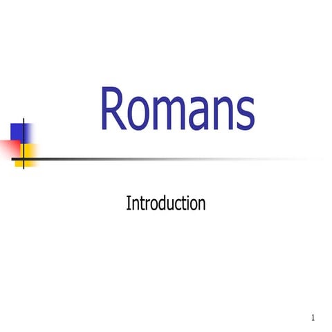Study of Romans (Week 10