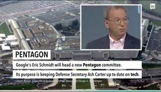 Google's Eric Schmidt Goes to the Pentagon, Fiat's CEO Wants to Build the Apple Car. Click to Watch Today's Top Headlines