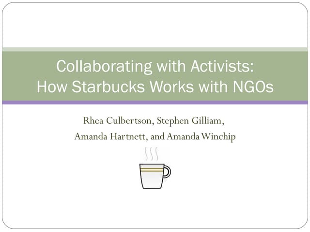 Starbucks - Corporate Affairs