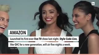 Amazon Airs its First Live TV Show and Burberry has a Mistery Investor. Click to Watch Today's Top Headlines 