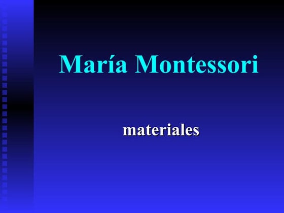 Método montessori | PPT