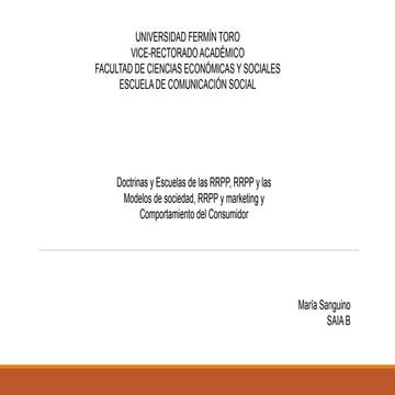 Doctrinas y Escuelas de RRPP, RRPP y los Modelos de Sociedad, RRPP y Marketin...