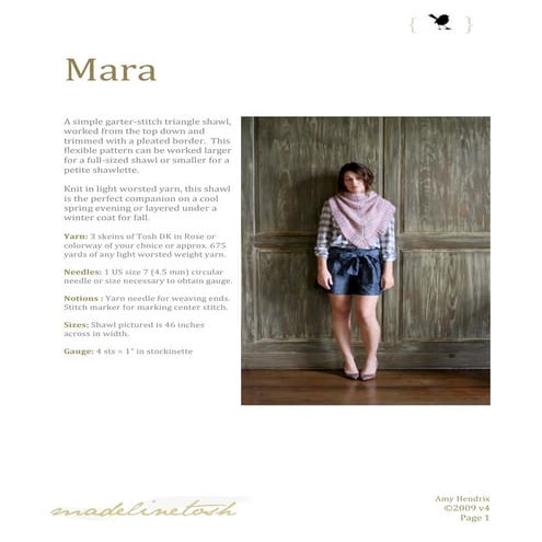 Modèle tricot de châle gratuit