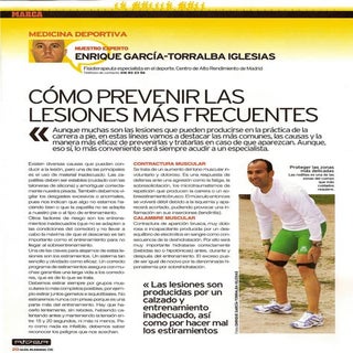 Prevención lesiones Running. Marca ...