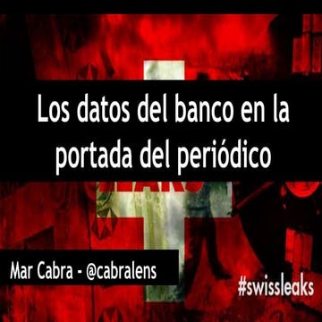 [Databeers] 20150423 “Los datos del banco en la portada del periódico” Mar Cabra.