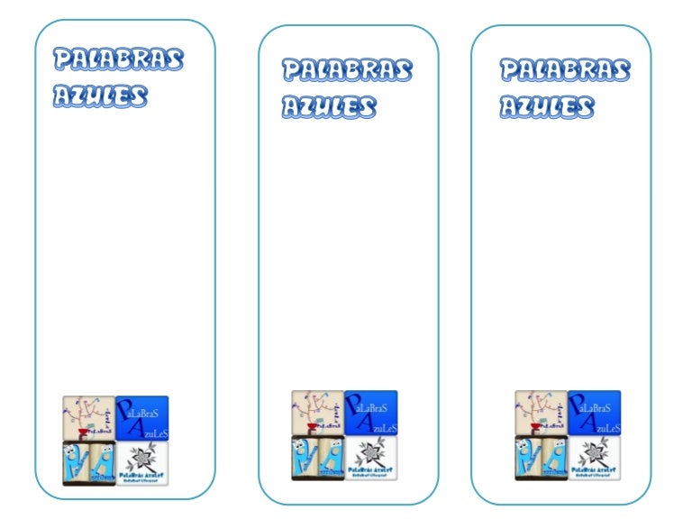 Marca páginas azules