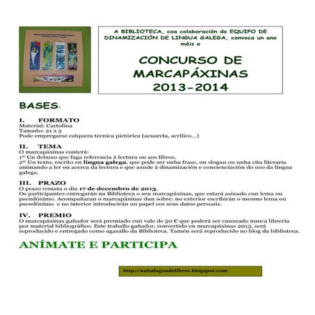 Marcapáxinas 2013 2014