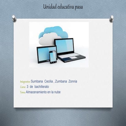 almacenamiento en la nube