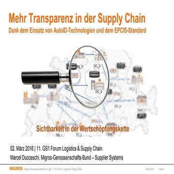 Transparenz in der Supply Chain - Marcel Ducceschi