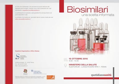 Marcella Marletta - Biosimilari: una scelta informata - 15 ottobre 2015