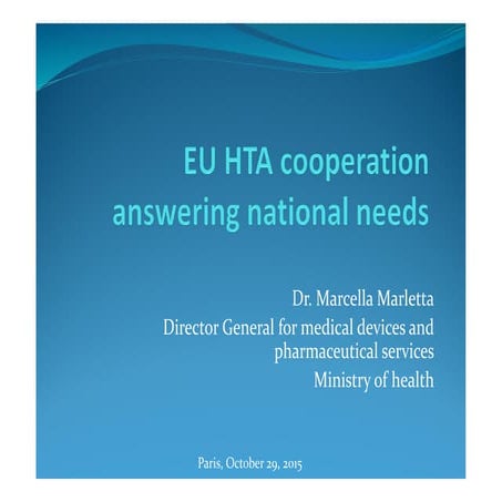 Global Harmonization Task Force (GHTF) and International Medical Device ...
