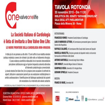 Marcella Marletta - One Valve One Life