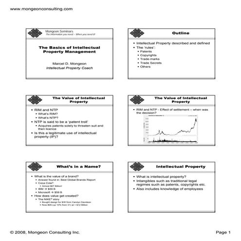 The Basics of Intellectual Property Management