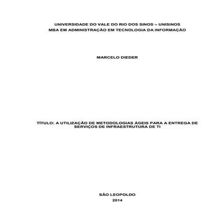 A UTILIZAÇÃO DE METODOLOGIAS ÁGEIS ...