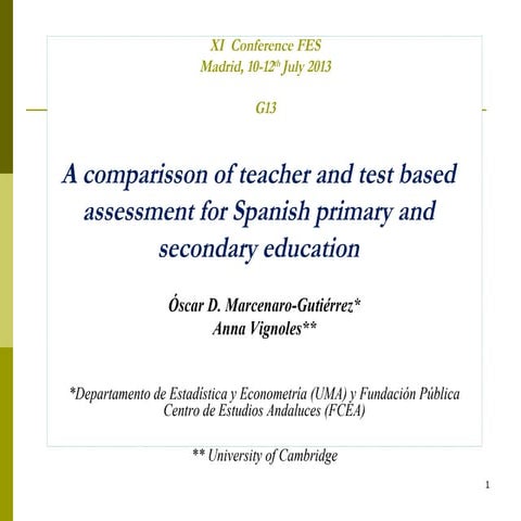 Óscar D. Marcenaro-Gutiérrez y Anna Vignoles