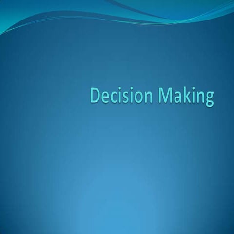 March 03   decision making