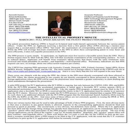 March 2011 Newsletter