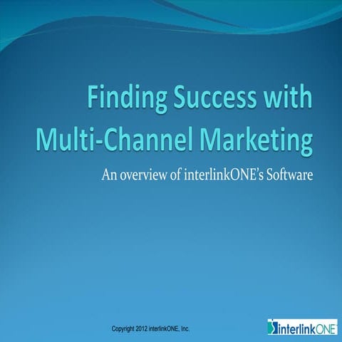 interlinkONE: Overview of our Marketing Software