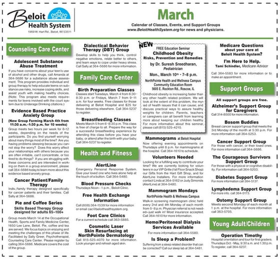 Beloit Health System presentations