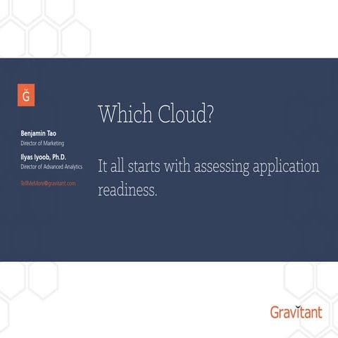 Which Cloud? It All Starts with Assessing Application Readiness