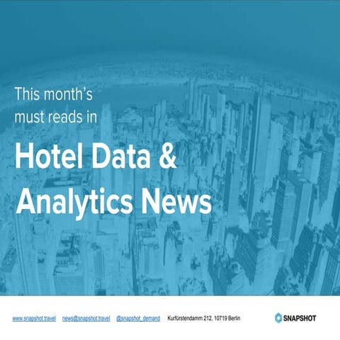 Reengineering Hotel Operations for Cost & AI Performance | PDF