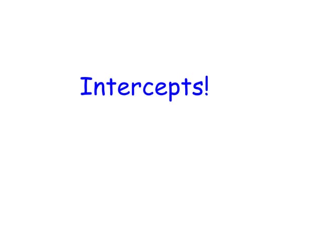 March 4 Intercepts